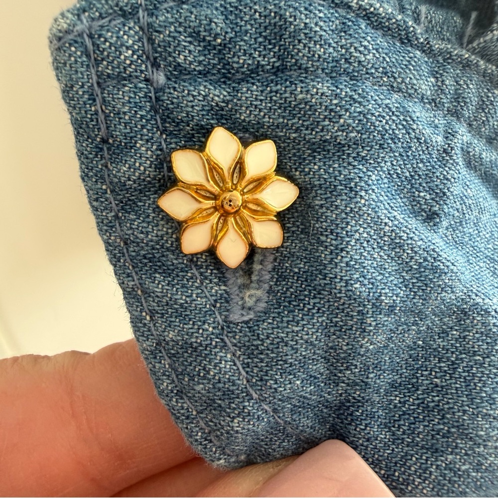 Vintage 90s Phun Shirts of California Embellished Denim Artwear Shirt - Picture 7 of 10